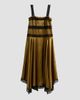 Ganni Women's Fluid Satin Long Slip Dress - 1