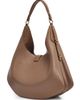 Ganni Women's Kat Large Leather Hobo Bag - 3