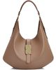 Ganni Women's Kat Large Leather Hobo Bag - 7