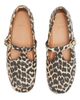Ganni Women's Mary Jenny Leopard Print Flats - 3