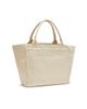 Ganni Women's Medium Embroidered-Logo Graphic Cotton Canvas Shopper Tote Bag - 2