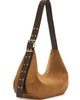 Ganni Women's Medium Suede Hobo Bag - 2