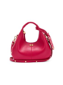 Ganni Women's Mini Studded Leather Hobo Bag