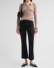 Ganni Women's Sheer Wool Ribbed Polo Sweater - 2