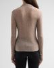 Ganni Women's Sheer Wool Ribbed Polo Sweater - 3