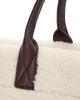 Ganni Women's Small Graphic Sherpa Shopper Tote Bag - 6