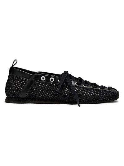 Ganni Women's Sporty Ballerina Mesh Flats