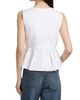 Ganni Women's Stretch-Cotton V-Neck Blouse - 5