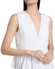 Ganni Women's Stretch-Cotton V-Neck Blouse - 6