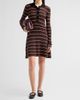 Ganni Women's Stripe Wool Polo Mini Dress - 2