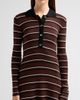 Ganni Women's Stripe Wool Polo Mini Dress - 5