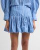 Ganni Women's Striped Cotton Mini Skirt - 5