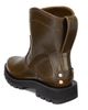 Ganni Women's Studs Crinkle Faux-Leather Ankle Boots - 3