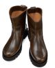 Ganni Women's Studs Crinkle Faux-Leather Ankle Boots - 4