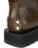 Ganni Women's Studs Crinkle Faux-Leather Ankle Boots - 5