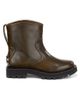 Ganni Women's Studs Crinkle Faux-Leather Ankle Boots - 7