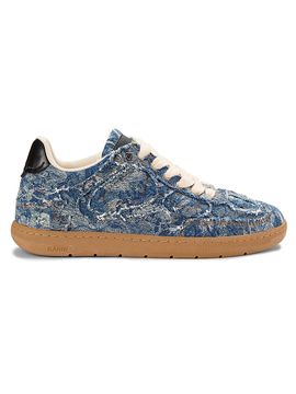 Ganni Women's Tapestry Denim Low-Top Sneakers