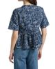 Ganni Women's Tapestry Denim Peplum Blouse - 5