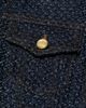 Ganni Women's Tweed Denim Peplum Jacket - 7