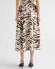 Ganni Women's Zebra Print Stretch-Cotton Midi Skirt - 3