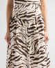 Ganni Women's Zebra Print Stretch-Cotton Midi Skirt - 5