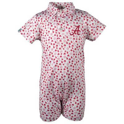 GARB Infant Garb White Alabama Crimson Tide Earnest Polo Romper 
