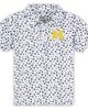 GARB Toddler Garb White Michigan Wolverines Earnest Allover Print Polo  - 1