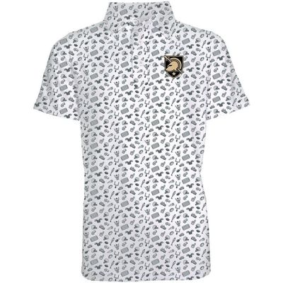 GARB Toddler Garb White/Gray Army Black Knights Tom Allover Print Performance Polo 