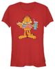 Garfield Garfield Junior's American Hot Dog Love Cat Short Sleeve Graphic T-Shirt - 1