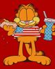 Garfield Garfield Junior's American Hot Dog Love Cat Short Sleeve Graphic T-Shirt - 2