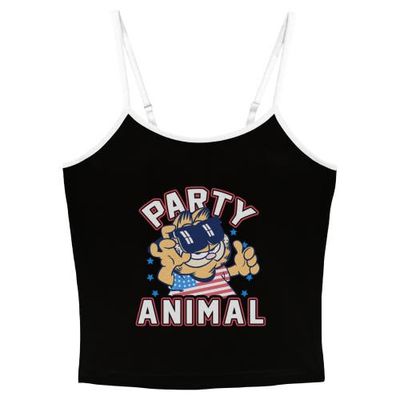 Garfield Garfield Junior's Cat Party Animal Sleeveless Cami Tank Top