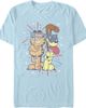 Garfield Garfield Men's Patriotic Cat and Dog Celebration Short Sleeve Graphic T-Shirt - 1