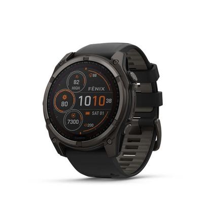 Garmin Garmin fenix 8 51mm, Saphire Solar, Ultimate Outdoor GPS Smartwatch, Carbon Gray Titanium