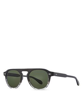 Garrett Leight Garrett Leight Harding Navigator Round Sunglasses, 47mm