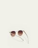 Garrett Leight Men's Clune Sun Keyhole-Bridge Round Sunglasses - 3