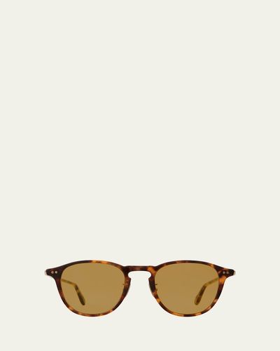 Garrett Leight Men's Hampton J Sun Round Sunglasses