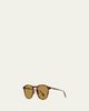 Garrett Leight Men's Hampton J Sun Round Sunglasses - 2