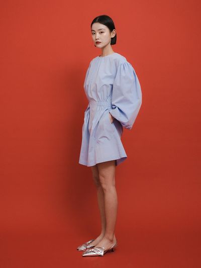 GAYEON LEE ANNA Dress-Sky blue