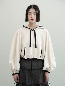 GAYEON LEE CHANI Hoodie Top-White