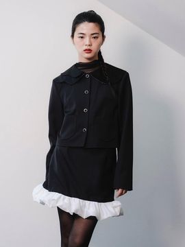 GAYEON LEE Double-layered Wool Premium Jacket [Black]