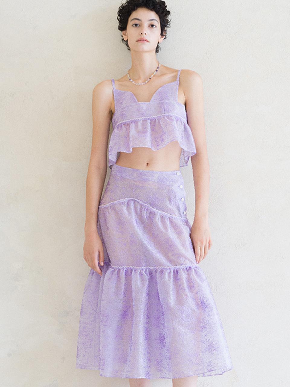 GAYEON LEE IRIS Skirt-Lavender