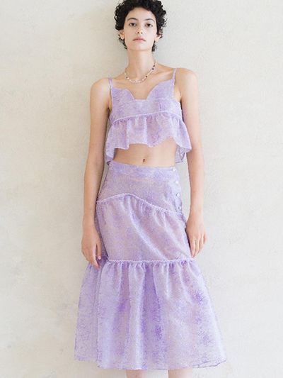 GAYEON LEE IRIS Skirt-Lavender