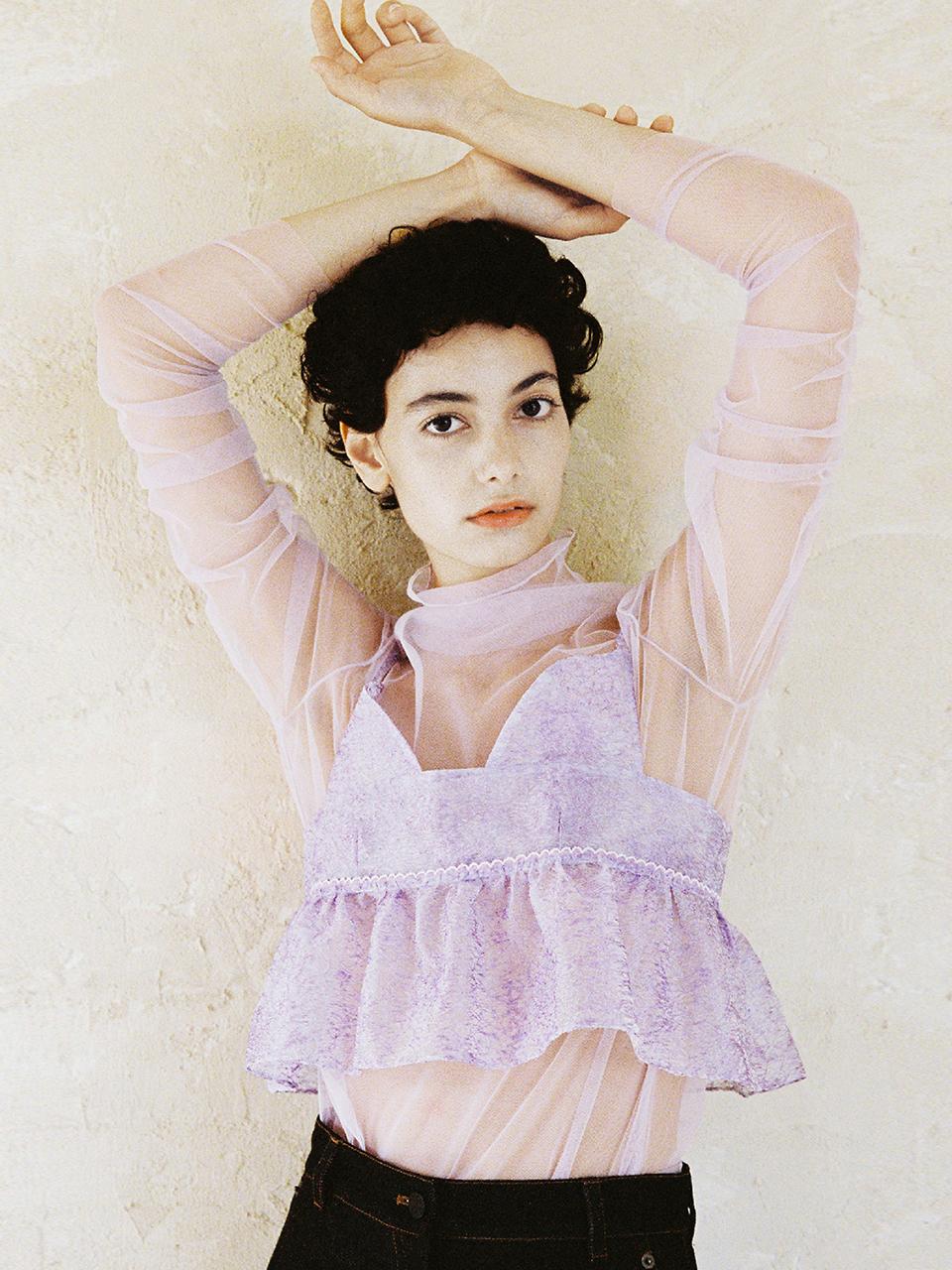GAYEON LEE IRIS Top-Lavender