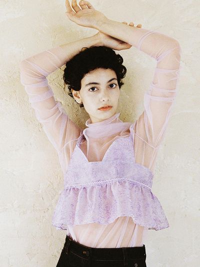 GAYEON LEE IRIS Top-Lavender