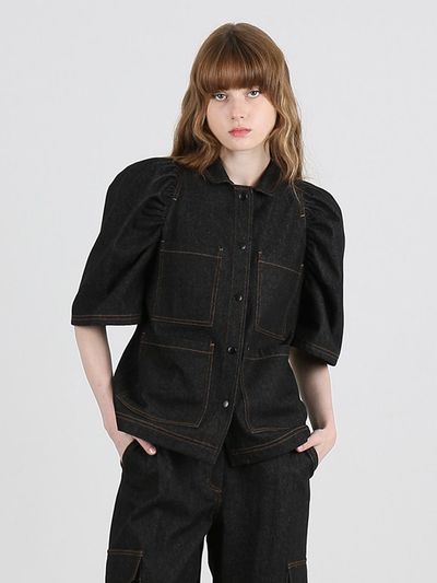 GAYEON LEE JUNE Denim Jacket - Black