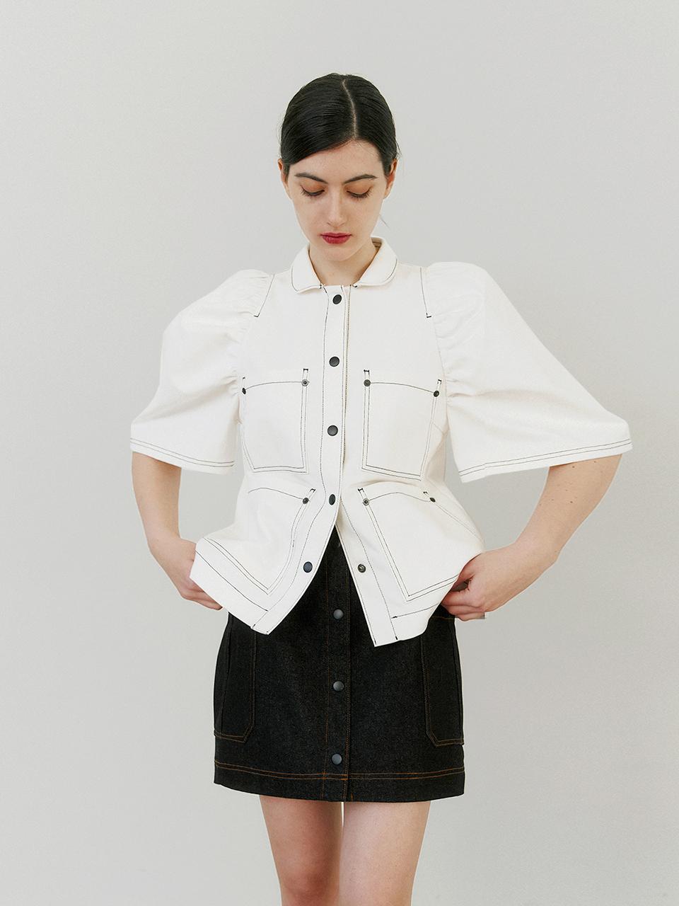 GAYEON LEE JUNE Denim Jacket - White