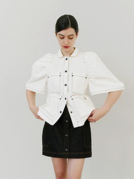 GAYEON LEE JUNE Denim Jacket - White