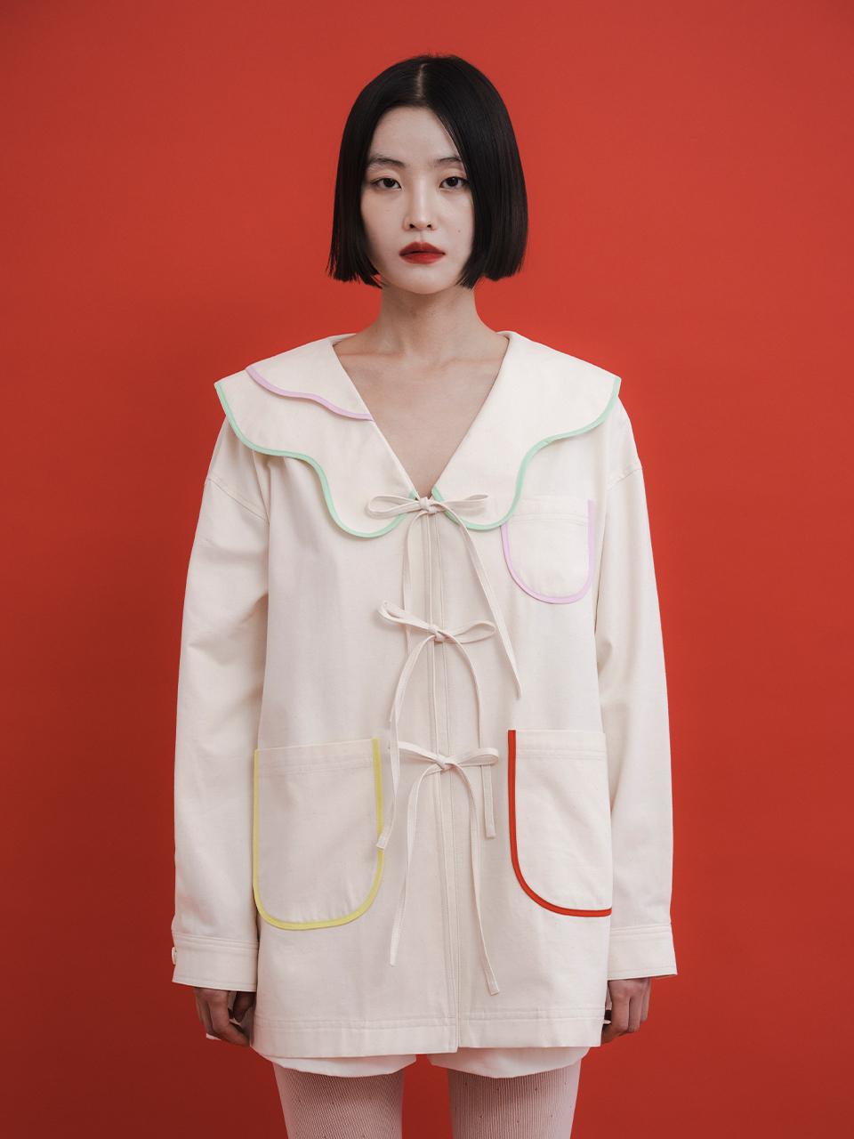 GAYEON LEE LALA Oxford Jacket-White