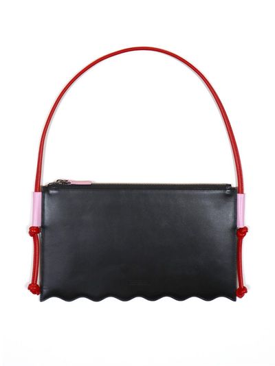 GAYEON LEE Leather Curved Mini Bag [Black]