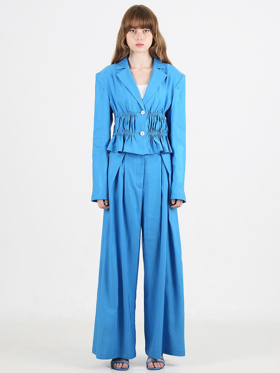GAYEON LEE TAVI Wide Trousers - Cerulean Blue